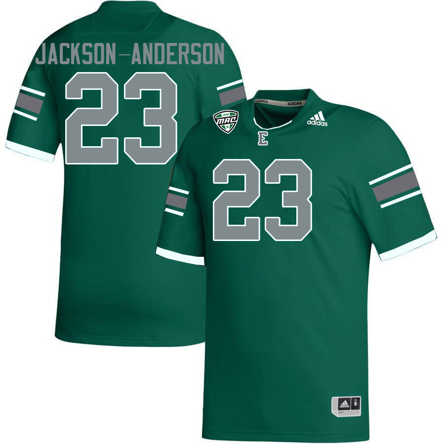 Eastern Michigan Eagles #23 Elijah Jackson-Anderson College Football Jerseys Stitched Sale-Green